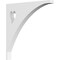 Ekena Millwork Winston Architectural Grade PVC Bracket, 5/8"W X 6"D X 6"H BKTP01X06X06WN - alternate 1